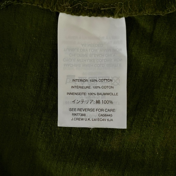 J.Crew long sleeve t-shirt dark army green Size L - Picture 4 of 6